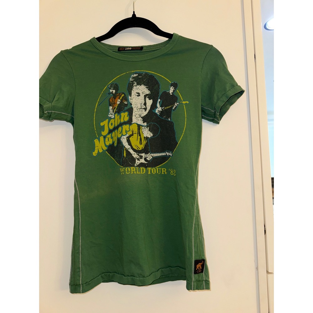 Trunk Ltd John Mayer World Tour 83 Green Graphic T-Shirt Limited Edition USA